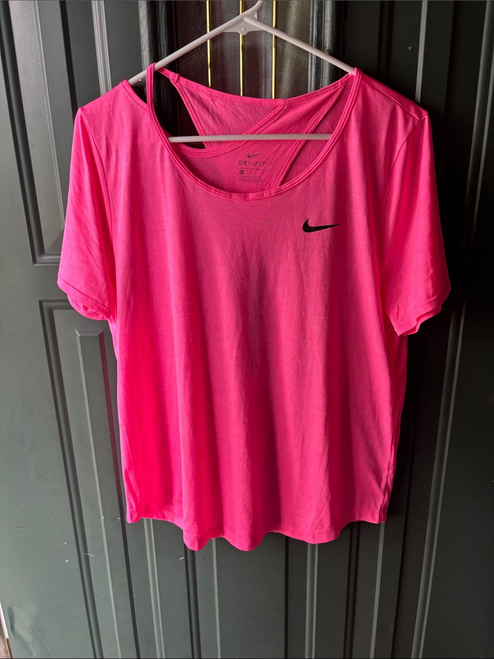 Nike Women's Bright Pink Short Sleeve Dri-FIT Tee